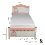 تخت خواب تکنفره کلبه ای کد 1939