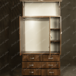 کمد سه تکه باکس دار عرض 120