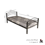 تخت خواب تک نفره مدل شادی کد2003